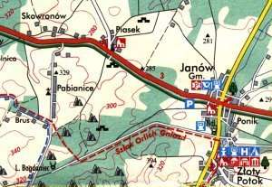 Pabianice małe - mapka